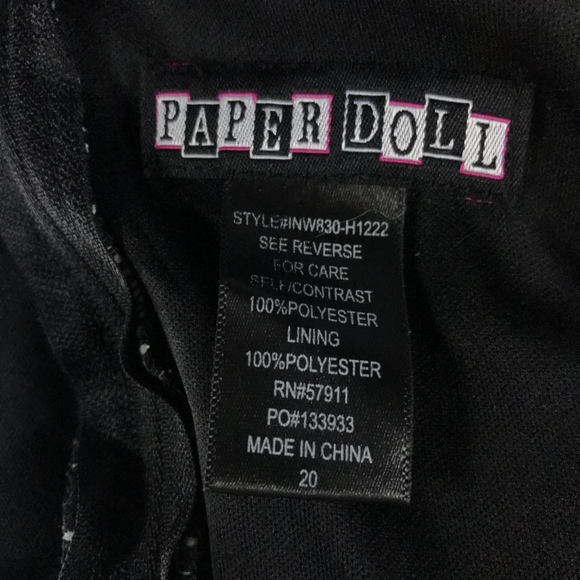 Nollie Women's Size M Black Solid Dress w/ Sequins - Picture 8 of 8